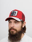 Бейсболка GOORIN BROTHERS арт. 101-0381 (бордовый / серый)